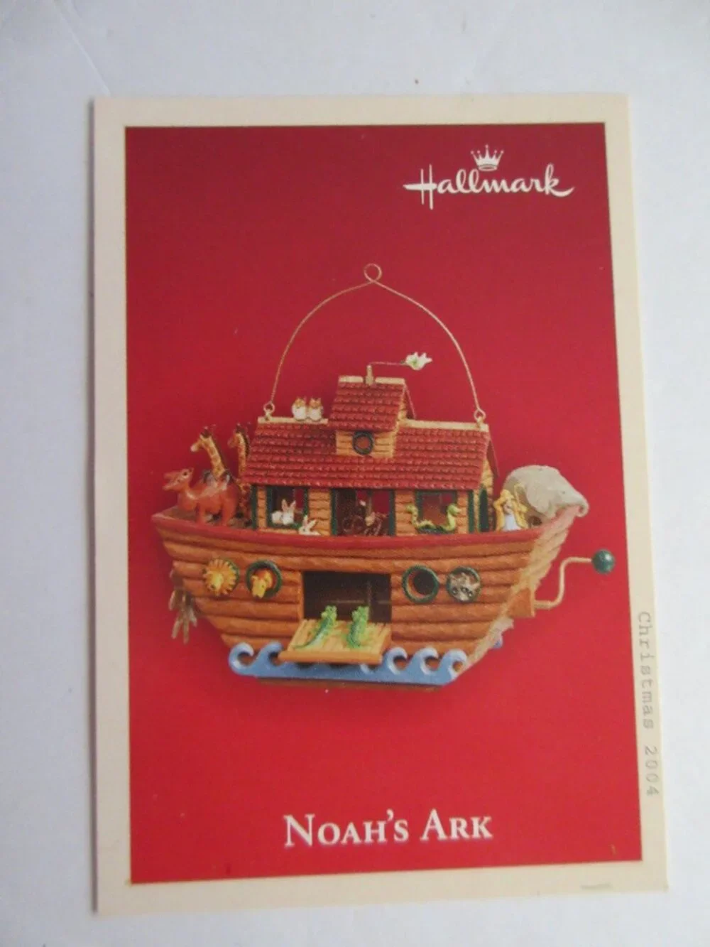 Hallmark Keepsake Ornament Noah's Ark Features Movement 2004 NEW in Box